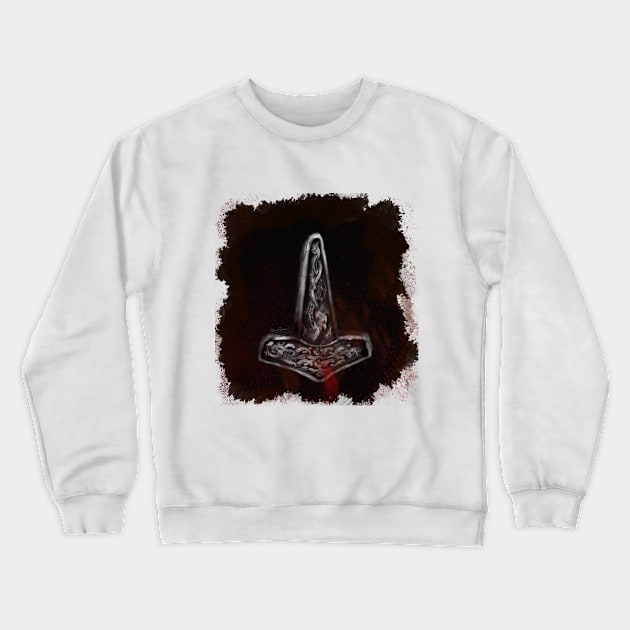 Thor's Hammer Crewneck Sweatshirt by Kathryn11